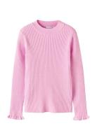 Nkfvianna Ls Slim Knit Name It Pink