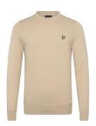 Cotton Merino Crew Neck Jumper Lyle & Scott Beige