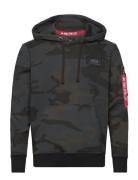 Back Print Hoodie Camo Alpha Industries Patterned