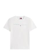 Tjm Reg Linear Logo Tee Ext Tommy Jeans White