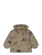 Polyester Baby Jacket - Aop Mikk-line Brown