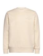 Reg Tonal Shield C-Neck Sweat GANT Cream