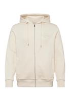 Reg Tonal Shield Full Zip Hoodie GANT Cream