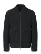 Slhjakob Wool Blend Jkt Selected Grey