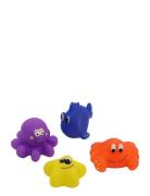 Bathtoys, Sea Animals, 4-Pack Rätt Start Patterned