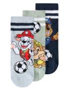 Nmmjonathan Paw 3P Sock Cplg Name It Patterned