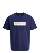 Jorinwood Block Brand Tee Ss Cn Noos Jnr Jack & J S Blue