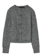 Vmblossom Ls O-Neck Cardigan Boo Vero Moda Grey