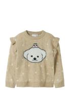 Nmfnede Ls Knit Name It Beige