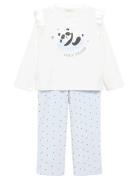 Printed Long Pyjamas Mango Blue