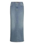 Back Slit Maxi Skirt Lee Jeans Blue