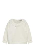 Babydoll Neck Sweatshirt Mango White