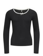 Kogsofia L/S Bow Top Jrs Kids Only Black