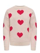 Kognaja L/S Flower Pullover Knt Kids Only Cream