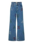Kogjuicy Hw Wide Leg College Jeans Dnm Kids Only Blue
