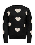 Kognaja L/S Flower Pullover Knt Kids Only Black