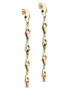 Earrings, India Enamel Copenhagen Gold