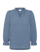 Kaliv Amber Blouse Kaffe Blue