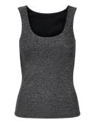 Onlea Glitter S/L 2-Ways Top Jrs Noos ONLY Black