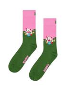 Kitten And Flowers Sock Happy Socks Green