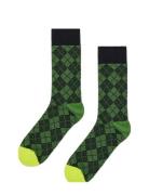 Mini Argyle Jaquard Sock Happy Socks Khaki