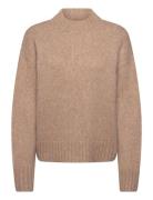 Rwtulip Wool Blend Ls Turtleneck Pl Rosemunde Beige