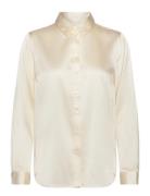 Rwjade Silk Ls Shirt Rosemunde Cream