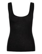 Rwsara Cashmere Blend Sl Tank Top Rosemunde Black