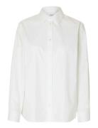 Slfester Ls Relaxed Shirt Noos Selected White