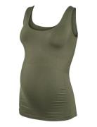 Mlheal Tank Top A. Mamalicious Khaki