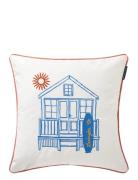 Beach House Organic Cotton Twill Pillow Cover Lexington Home White