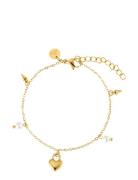 Heart Locker Mix Bracelet By Jolima Gold