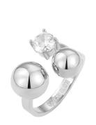 Brea Crystal Ring Gold Bud To Rose Silver