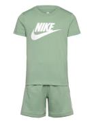 Ks-Knit Short Set Nike Green