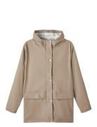 Nlndry10 Long Rain Jacket Fo LMTD Beige