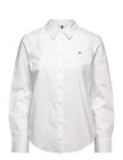 Cotton Stretch Regular Ls Shirt Tommy Hilfiger White