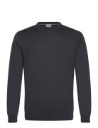 100 % Merino Crew Neck Knit Lindbergh Black Grey