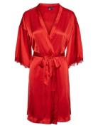 Pcanovi 3/4 Satin Night Kimono Pieces Red