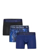 Cotton Stretch Boxer 3P Björn Borg Navy