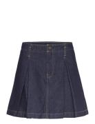 Pleated Denim Skirt Ck Classic R Calvin Klein Jeans Navy