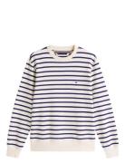 Essential Terry Stripe Crewneck Tommy Hilfiger Patterned