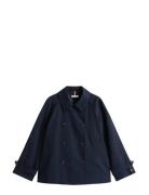 Cotton Reg Short Trench Coat Tommy Hilfiger Navy