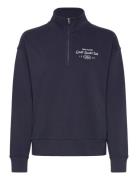 Graphic Half Zip Sweat GANT Navy