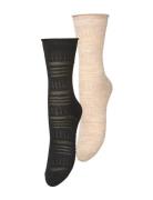 Lucretia Wola Sock 2 Pack Becksöndergaard Black