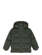Jacket Puffer, Corduroy En Fant Khaki