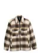 Wool Shirt Jacket Tom Tailor Brown