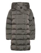 Shine Wrap Mid Puffer Calvin Klein Grey