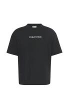 Ss Standard Logo 30S Crewnk Tee Calvin Klein Black