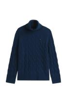 Soft Wool Cable Roll-Nk Ls Swt Tommy Hilfiger Navy