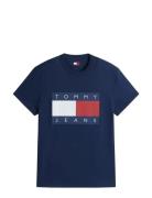 Tjm Reg Big Flag Ss Tee Ext Tommy Jeans Navy